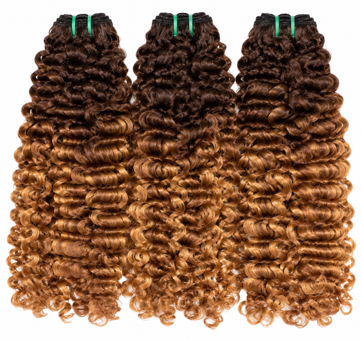 Pre-coloured Curly Bundles
