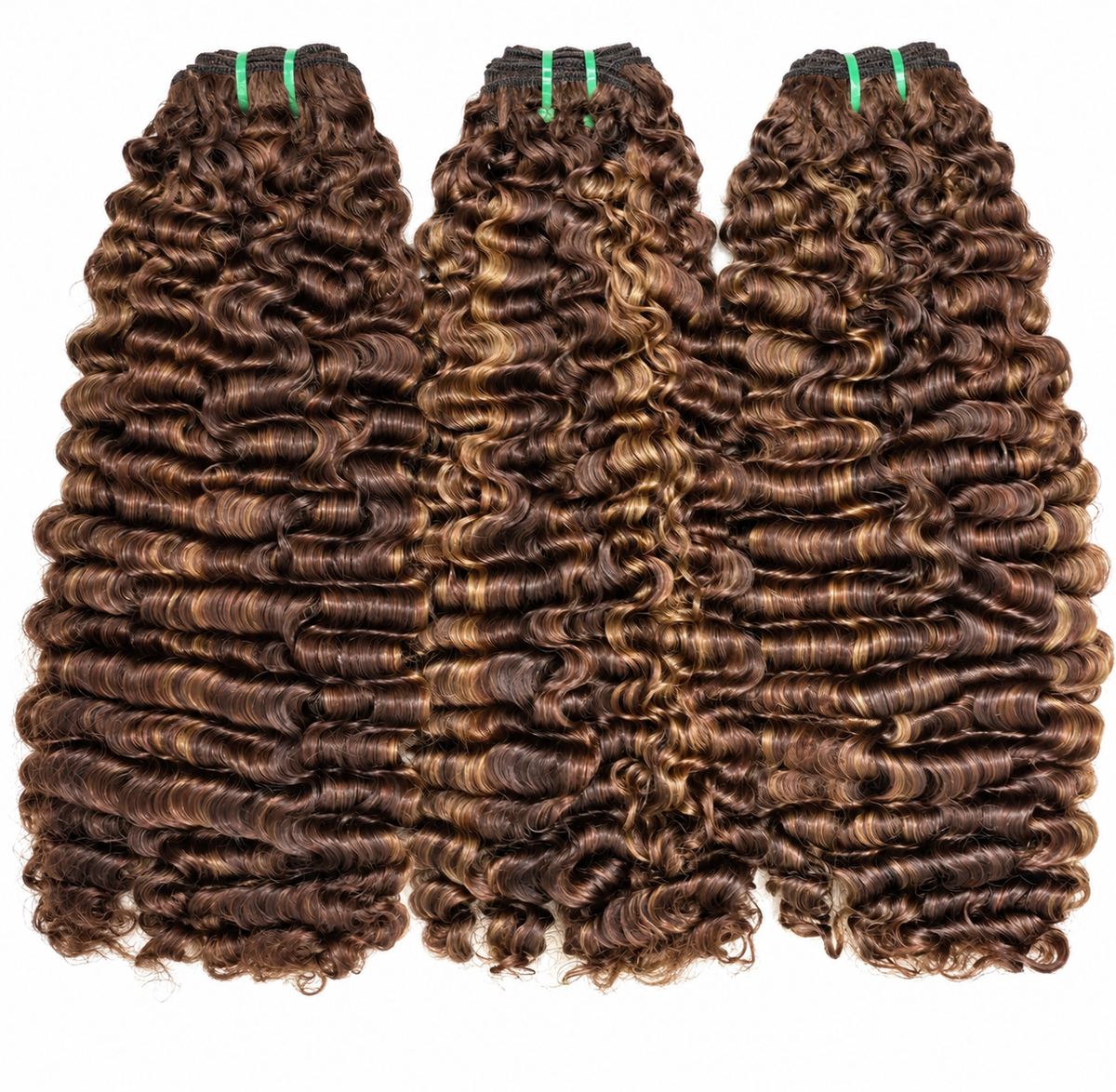 Pre-coloured Curly Bundles
