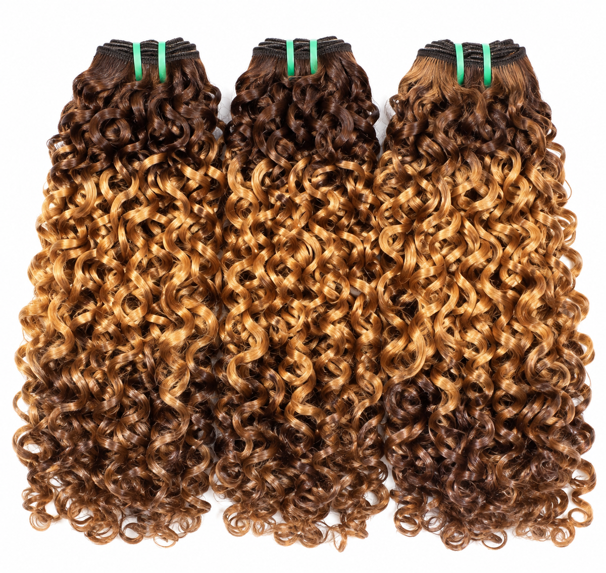 Pre-coloured Curly Bundles